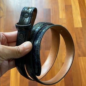 Black Alligator Belt, 28